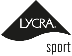 Logo with the word «LYCRA» and the word «sport» at the bottom.