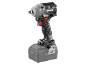 Cordless impact wrench with a powerful battery, featuring a brushless motor.