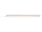 White LED under-cabinet light with a warm glow and an integrated on/off switch.