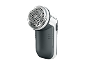 White and grey fabric shaver with a mesh head
