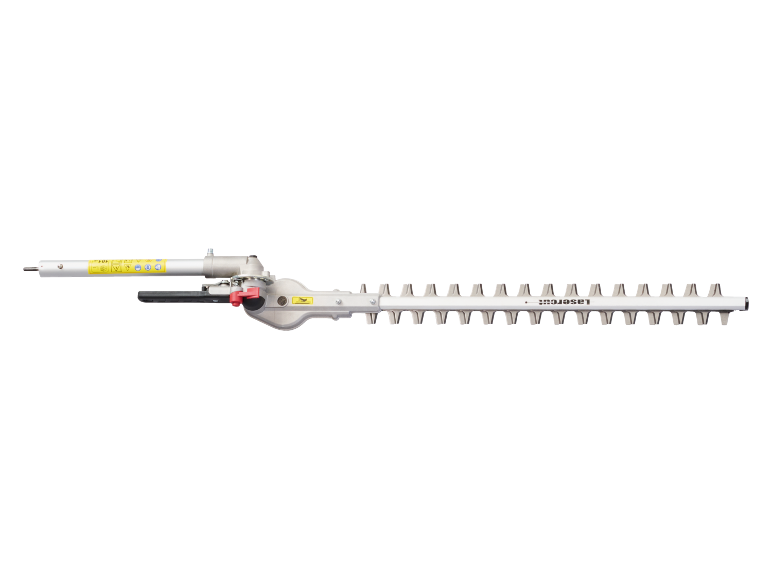 Hedge trimmer attachment with laser-cut blades