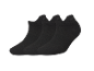 Three pairs of black short socks