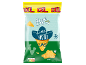 XXL bag of salted tortilla chips featuring a sombrero and mustache.