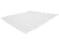 White mattress topper with quilted seams