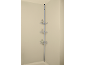 Bathroom corner caddy with three tiers and shower products