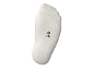 White sock with size 43-46 printed on the sole.
