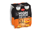 Pack of 4 mango & peach protein shots, 8g protein per bottle, low fat, no added sugars.