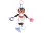 Plush seal toy with rings and star, for babies.