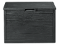 Dark grey wood-look outdoor storage box