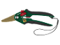 Green grass shears with golden blades and black handle, featuring '30 YEARS – EST. 1996'.
