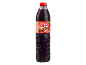 Bottle of cola-flavored iced tea with a red label showing a glass of iced tea.