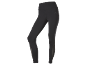 Black women's leggings with a high waist and mesh inserts.