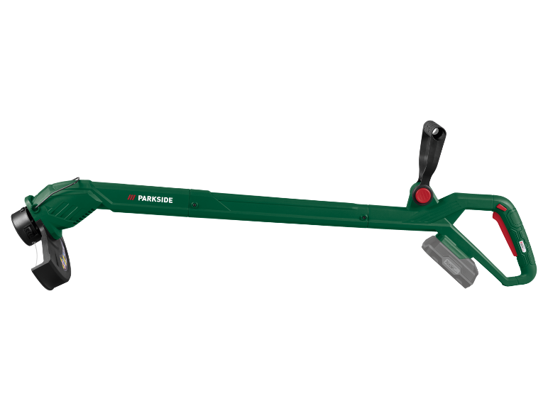 Green cordless grass and shrub shears