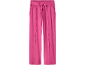 Fuchsia women's sweatpants with a drawstring waist and pockets.