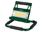 Green and white LED work light with handle and stand