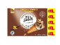 Box of 8 XXL cocoa and vanilla flavored ice cream cones with double crunch.