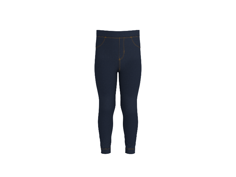 Lupilu girls' thermal jeggings in denim look