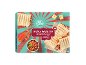 Box of burrito-style pizza pockets, filled with beef, cheese, and vegetables.