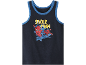 Dark blue children's tank top with a Spider-Man print.