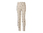 Kids' beige leggings with black hearts