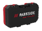Black tool case with red accents and PERFORMANCE text