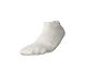 Single white ankle sock