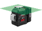 Green line laser level, 3x360°, with battery.