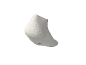 White short sock with black details on the sole.