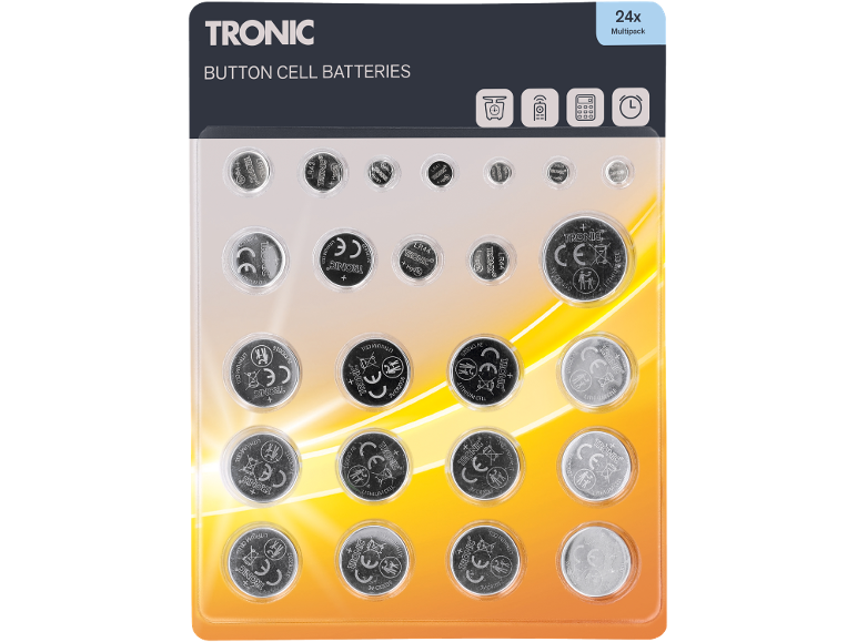 24-pack lithium button cell batteries multipack in various sizes