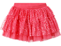 Pink tulle skirt with shimmering sequins