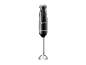 Black Silvercrest hand blender with 1973 lettering on a black background.