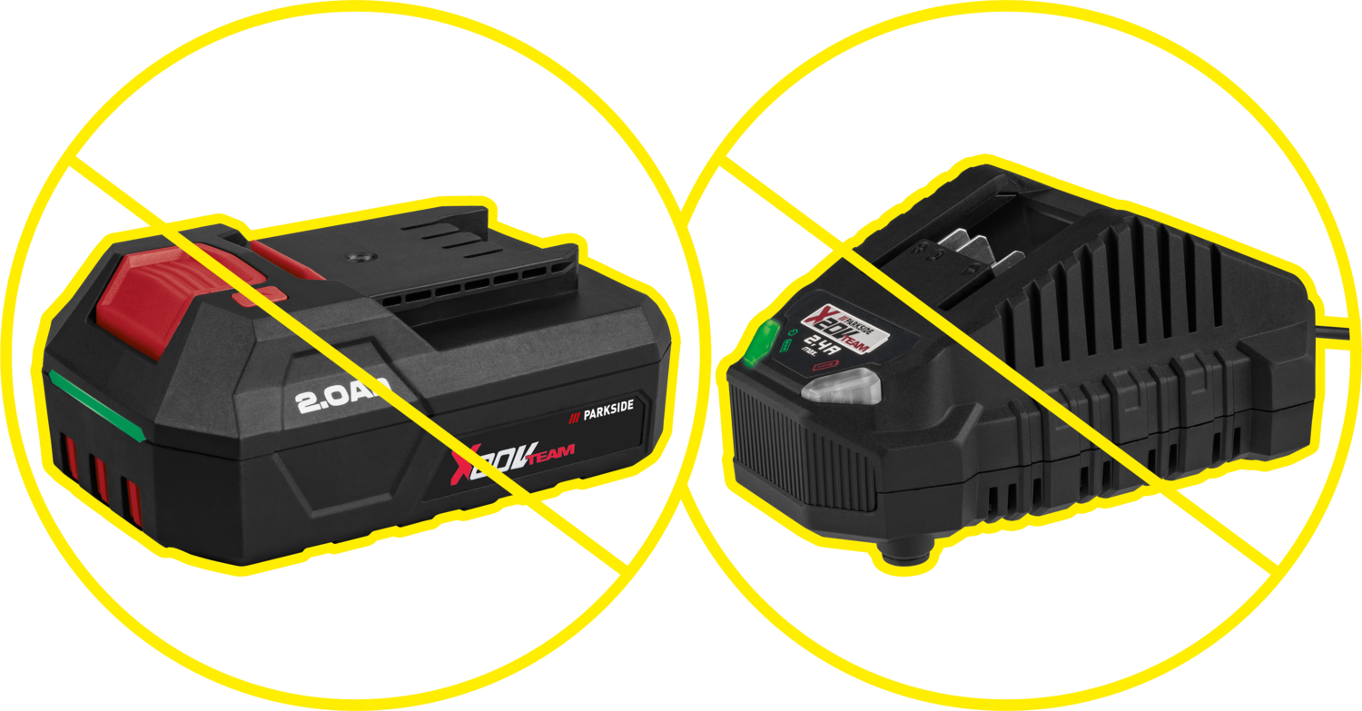 2.0Ah battery and 2.4A max charger.