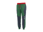 Green and grey sweatpants with a red waistband and red drawstrings, featuring 'PARKSIDE' text.