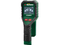 Green locator with a display showing metal detection and power/mode buttons.