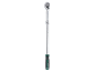 Telescopic ratchet wrench with a green rubberized handle