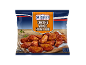 750g pack of frozen honey BBQ chicken wings, with cooking instructions.
