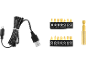 Screwdriver bit set with USB charging cable.