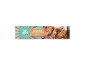 Packet of vanilla-flavored cookies with chocolate chips and hazelnuts.