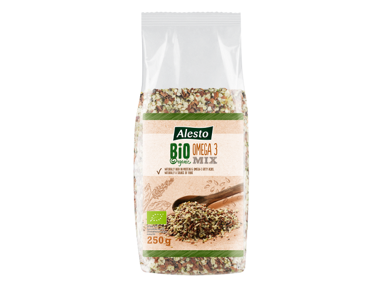 Organic Omega 3 Mix, naturally high in protein & omega-3 fatty acids, 250g.