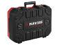 Black and red tool case with a handle, featuring the inscription 'PERFORMANCE'.