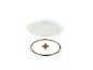 Microwave glass turntable plate and roller ring with coupler.