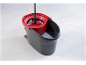 Mop bucket with wringer and mop, with soapy water