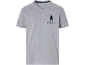 Grey V-neck nightwear t-shirt with a footballer silhouette.