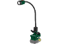 Cordless work light with a flexible neck and bright LED light.