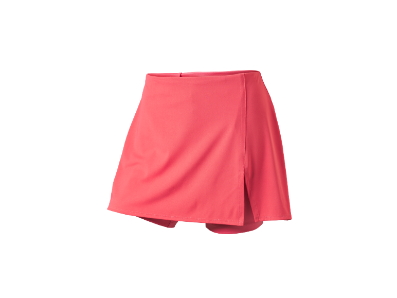 Pink women's skort for tennis or golf.