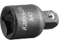 Socket adapter 1/2'F x 3/8'M, Cr-V steel