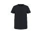 Black men's short-sleeved T-shirt with a round neckline.