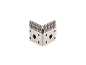Metal corner bracket with multiple holes and ribbed edges