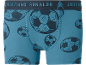 Men's boxers with football print and text on the waistband.
