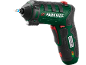 Green and black electric screwdriver with a screwdriver bit, featuring text 'PSSA 4 B2'.
